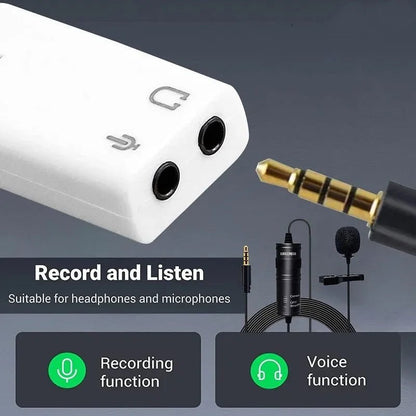 Ashiboogoole USB External Sound Card – 3.5mm Audio Adapter for PC, Mac, Linux & Laptops - ZAMAR AUDIO SOLUTIONS