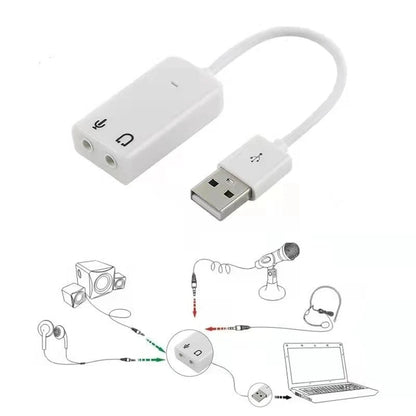 Ashiboogoole USB External Sound Card – 3.5mm Audio Adapter for PC, Mac, Linux & Laptops - ZAMAR AUDIO SOLUTIONS