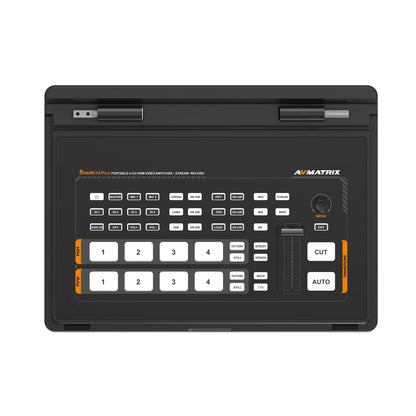 Avmatrix Shark H4 Plus 10.1 inch 4 Channel HDMI Streaming Video Switcher with RTMP/SRT stream & USB disk and SD card Record - ZAMAR AUDIO SOLUTIONS