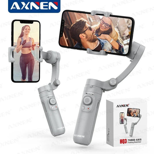 AXNEN HQ3 3-Axis Gimbal Stabilizer – Handheld Smartphone Stabilizer for Smooth Video Recording, Vlogging, TikTok, and More - ZAMAR AUDIO SOLUTIONS