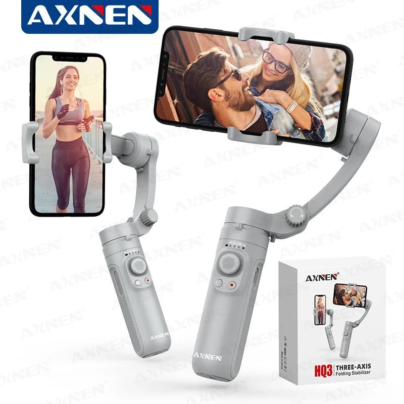 AXNEN HQ3 3 - Axis Gimbal Stabilizer – Handheld Smartphone Stabilizer for Smooth Video Recording, Vlogging, TikTok, and More - ZAMAR AUDIO SOLUTIONS