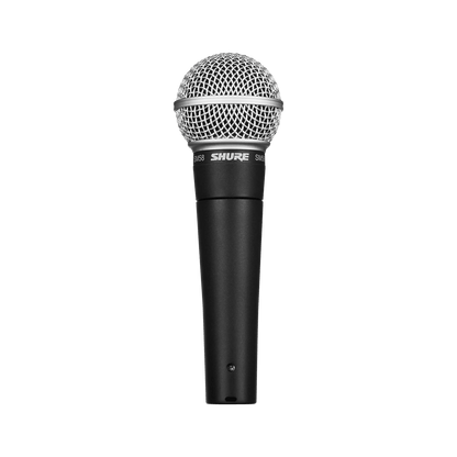 Shure microphone on a transparent background