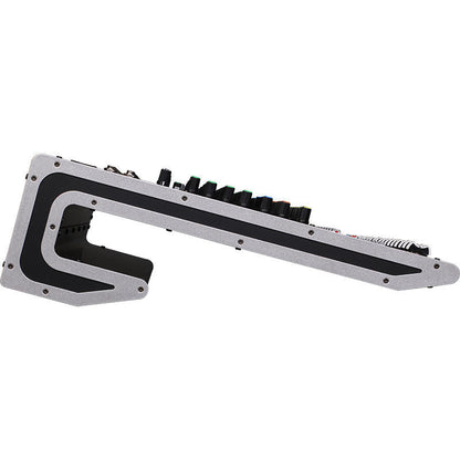 Be-10 powered mixer Kenya — rugged metal chassis angled view for stage use