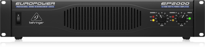 Behringer EP2000 amplifier Kenya full front panel view showing both channel sections and power LED`