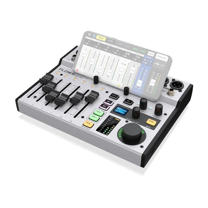 BEHRINGER Flow 8 Digital Mixer - 8 Channel with Bluetooth Audio and USB Audio Interface for Podcasts, Livestreaming and Stage Performances - ZAMAR AUDIO SOLUTIONS