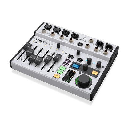 BEHRINGER Flow 8 Digital Mixer - 8 Channel with Bluetooth Audio and USB Audio Interface for Podcasts, Livestreaming and Stage Performances - ZAMAR AUDIO SOLUTIONS