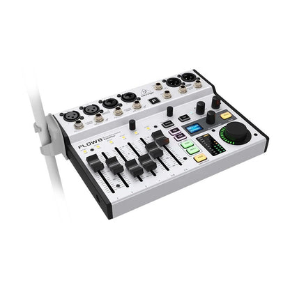 BEHRINGER Flow 8 Digital Mixer - 8 Channel with Bluetooth Audio and USB Audio Interface for Podcasts, Livestreaming and Stage Performances - ZAMAR AUDIO SOLUTIONS