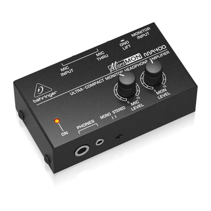 BEHRINGER MA400 Ultra-Compact Monitor Headphone Amplifier – Personal Mixer for Studio and Stage Applications - ZAMAR AUDIO SOLUTIONS