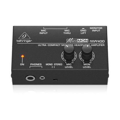 BEHRINGER MA400 Ultra-Compact Monitor Headphone Amplifier – Personal Mixer for Studio and Stage Applications - ZAMAR AUDIO SOLUTIONS