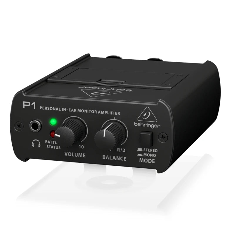 BEHRINGER P1 Personal In-Ear Monitor Amplifier – Portable Belt-Pack with Dual XLR Inputs, Stereo/Mono Operation - ZAMAR AUDIO SOLUTIONS