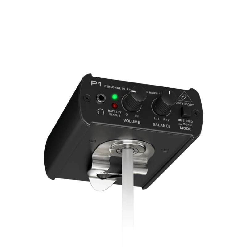 BEHRINGER P1 Personal In-Ear Monitor Amplifier – Portable Belt-Pack with Dual XLR Inputs, Stereo/Mono Operation - ZAMAR AUDIO SOLUTIONS