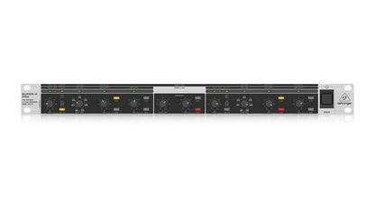 Behringer CX2310 active crossover Kenya front panel showing stereo 2-way mono 3-way controls