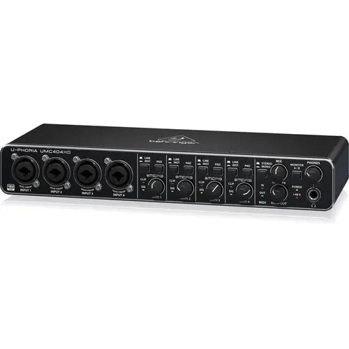 Behringer UMC404HD 4x4 Desktop USB Audio Interface Sound Card – Electric Guitar Live Recording, External Sound Card - ZAMAR AUDIO SOLUTIONS