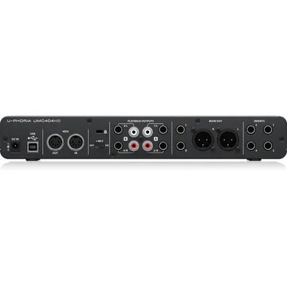 Behringer UMC404HD 4x4 Desktop USB Audio Interface Sound Card – Electric Guitar Live Recording, External Sound Card - ZAMAR AUDIO SOLUTIONS