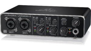 Behringer U-Phoria Studio Pro USB audio interface front view