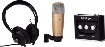 Behringer U-Phoria Studio Bundle Kenya — UM2 interface, C-1 mic and HPS5000 headphones complete kit