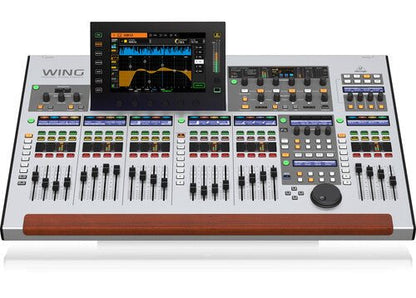 Behringer WING digital mixer front panel with touchscreen display