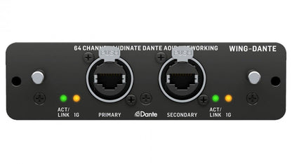 Behringer WING‑DANTE — 64×64‑Channel Audinate Dante Expansion Card - ZAMAR AUDIO SOLUTIONS