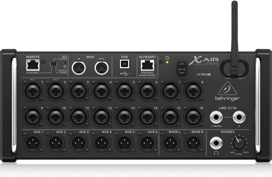 Behringer X Air XR18 18‑Channel 12‑Bus Wireless Digital Mixer with iPad/Android Control - ZAMAR AUDIO SOLUTIONS