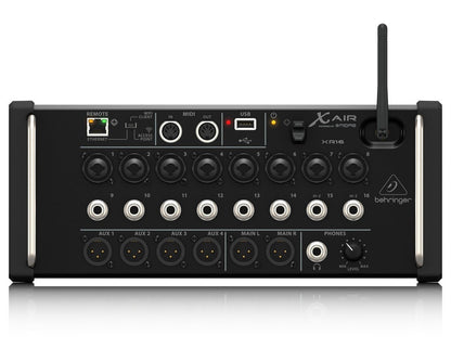 Behringer XR16 digital mixer rear panel inputs and outputs