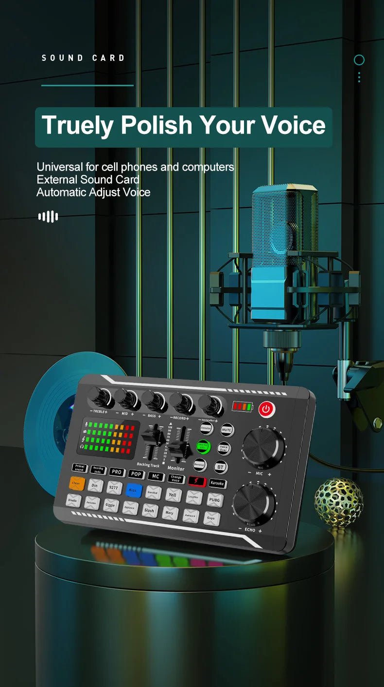 BM - 800 Professional Microphone Bundle – Cardioid Condenser Mic with Noise Cancellation, Suspension Arm, Pop Filter, and V8S Sound Card - ZAMAR AUDIO SOLUTIONS