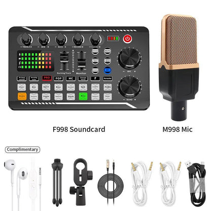 BM - 800 Professional Microphone Bundle – Cardioid Condenser Mic with Noise Cancellation, Suspension Arm, Pop Filter, and V8S Sound Card - ZAMAR AUDIO SOLUTIONS