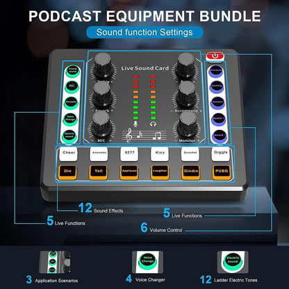 BM - 800 Recording Studio Package – Voice Changer & Live Sound Card Audio Interface for Live Streaming, YouTube, TikTok - ZAMAR AUDIO SOLUTIONS
