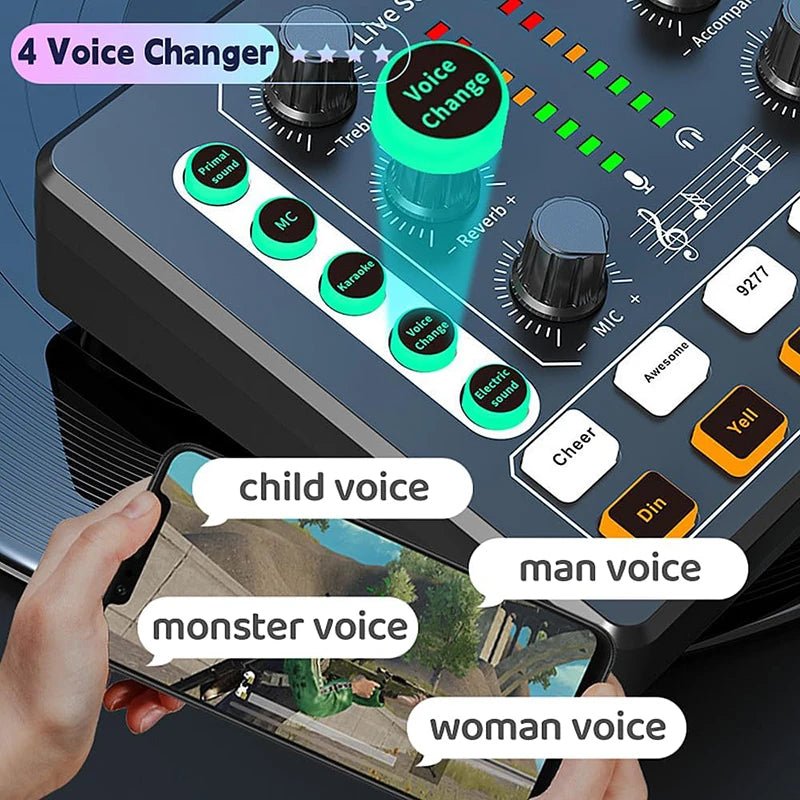 BM - 800 Recording Studio Package – Voice Changer & Live Sound Card Audio Interface for Live Streaming, YouTube, TikTok - ZAMAR AUDIO SOLUTIONS