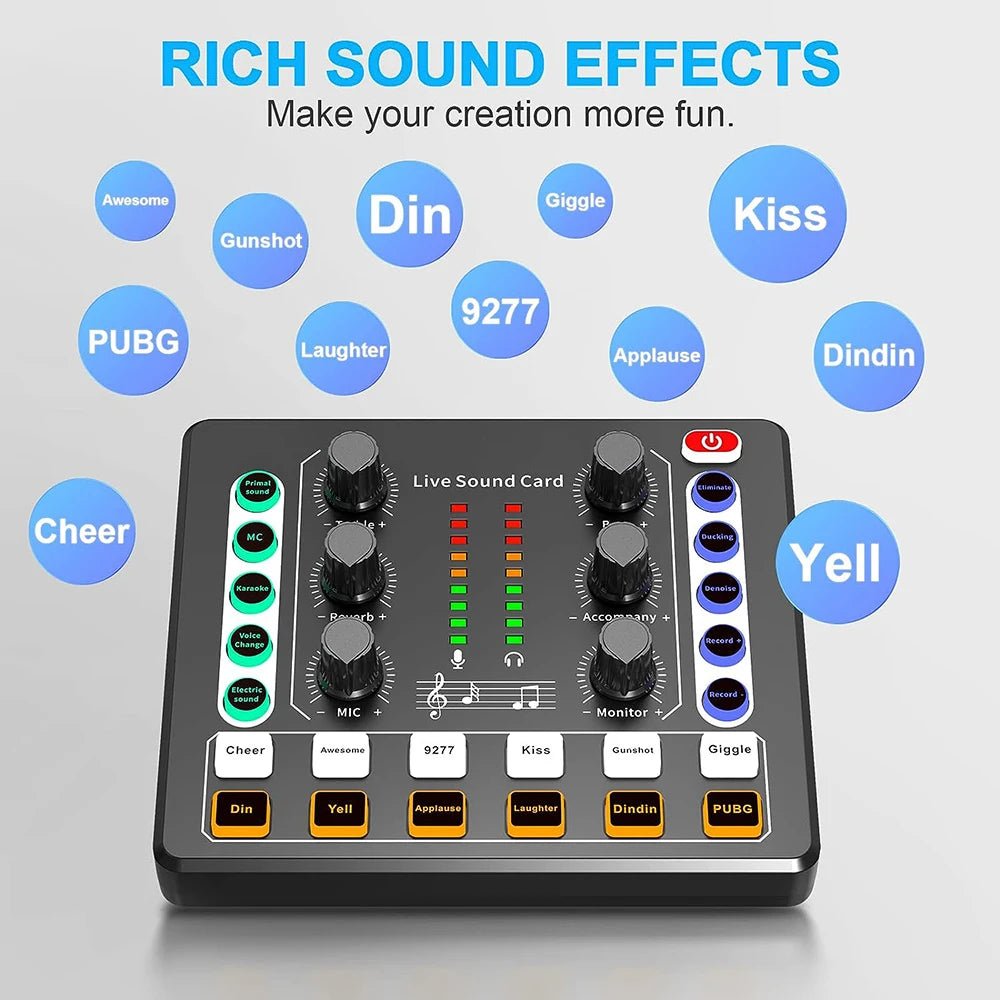 BM - 800 Recording Studio Package – Voice Changer & Live Sound Card Audio Interface for Live Streaming, YouTube, TikTok - ZAMAR AUDIO SOLUTIONS