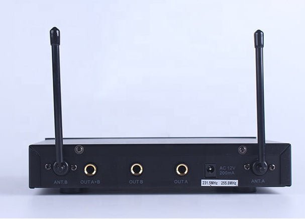 BNK BK801 - Dual Wireless Mic System (2 Handheld, Stage & Church)Wireless Microphone System