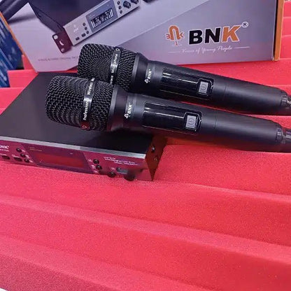 BNK BM 100 wireless microphone side profile showing build quality and grip, available in Kenya