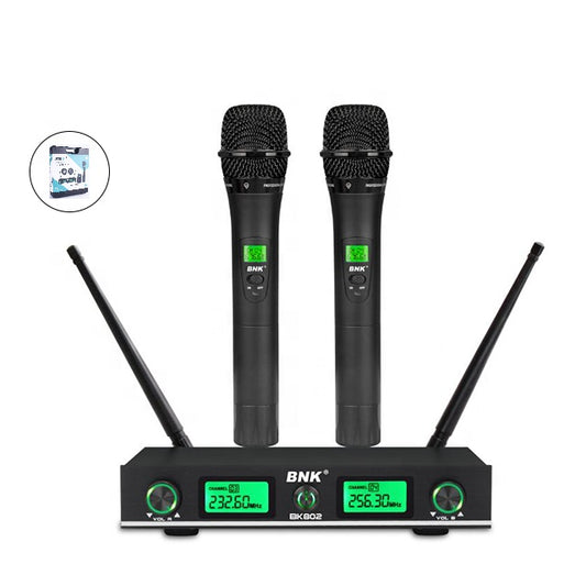 BNK BK802P dual wireless microphone system — Kenya