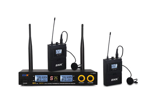 BNK X35B dual wireless lapel microphone system — Kenya
