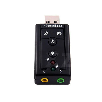 Bonks Virtual 7.1 Channel USB Sound Card – External Audio Adapter with 3.5mm Jack for Mic & Headset - ZAMAR AUDIO SOLUTIONS