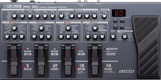 BOSS ME‑80 — Guitar Multi‑Effects Pedal with COSM Amp Models & USB Recording, Nairobi Delivery - ZAMAR AUDIO SOLUTIONS