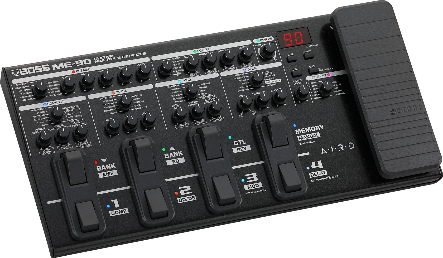 BOSS ME‑90 — Guitar Multi‑Effects Pedal with AIRD Amp Models & USB Recording, Nairobi Delivery - ZAMAR AUDIO SOLUTIONS
