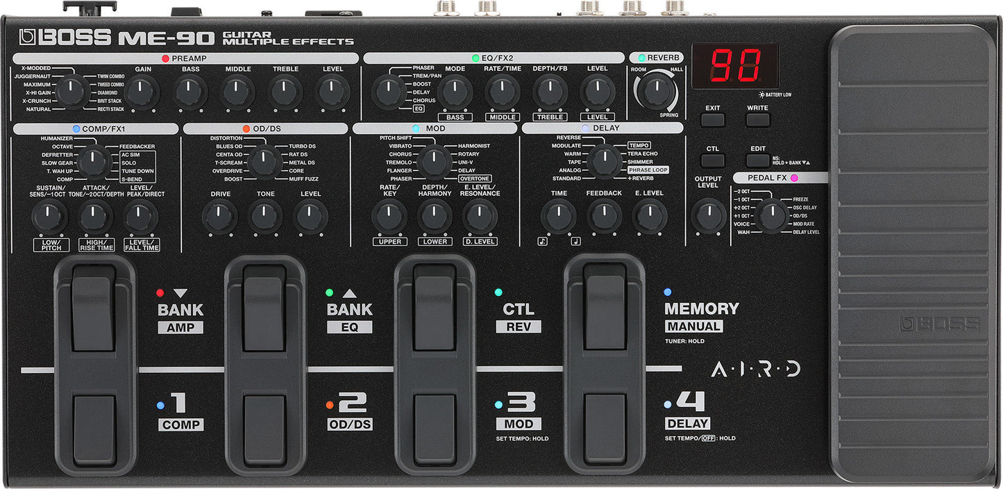 BOSS ME‑90 — Guitar Multi‑Effects Pedal with AIRD Amp Models & USB Recording, Nairobi Delivery - ZAMAR AUDIO SOLUTIONS