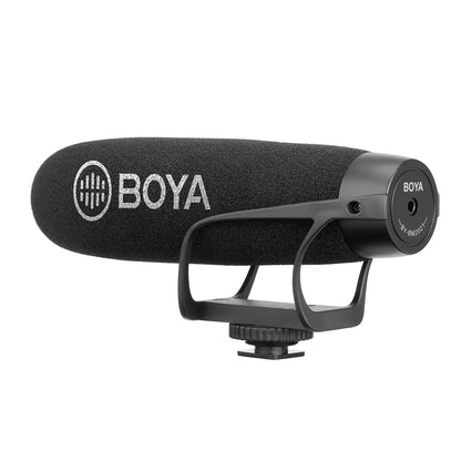 BOYA BY-BM2021 Shotgun Microphone – Super-Cardioid Condenser On-Camera Mic with TRRS & TRS Cables for Smartphones, DSLR Cameras, Camcorders & Interview Recording - ZAMAR AUDIO SOLUTIONS