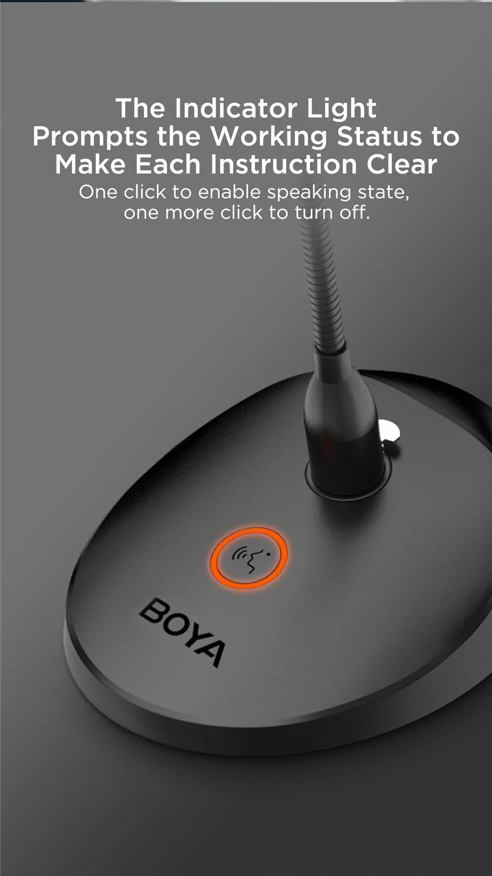 BOYA BY - GM18C Desktop Cardioid Gooseneck Microphone – Professional Condenser Mic with XLR Connector for Lectures, Video Conferences, and Meetings - ZAMAR AUDIO SOLUTIONS