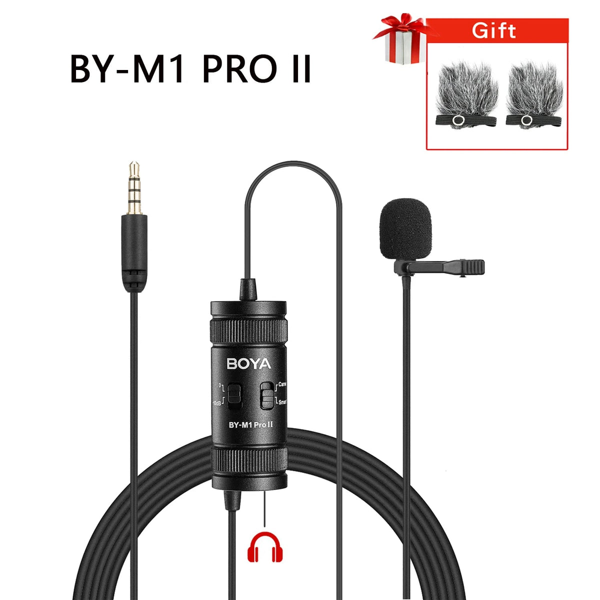 BOYA BY-M1 PRO Lavalier Microphone – Portable Omnidirectional Condenser Mic with 6m Cable for Canon, Nikon, Sony, iPhone 13, Huawei, and More - ZAMAR AUDIO SOLUTIONS
