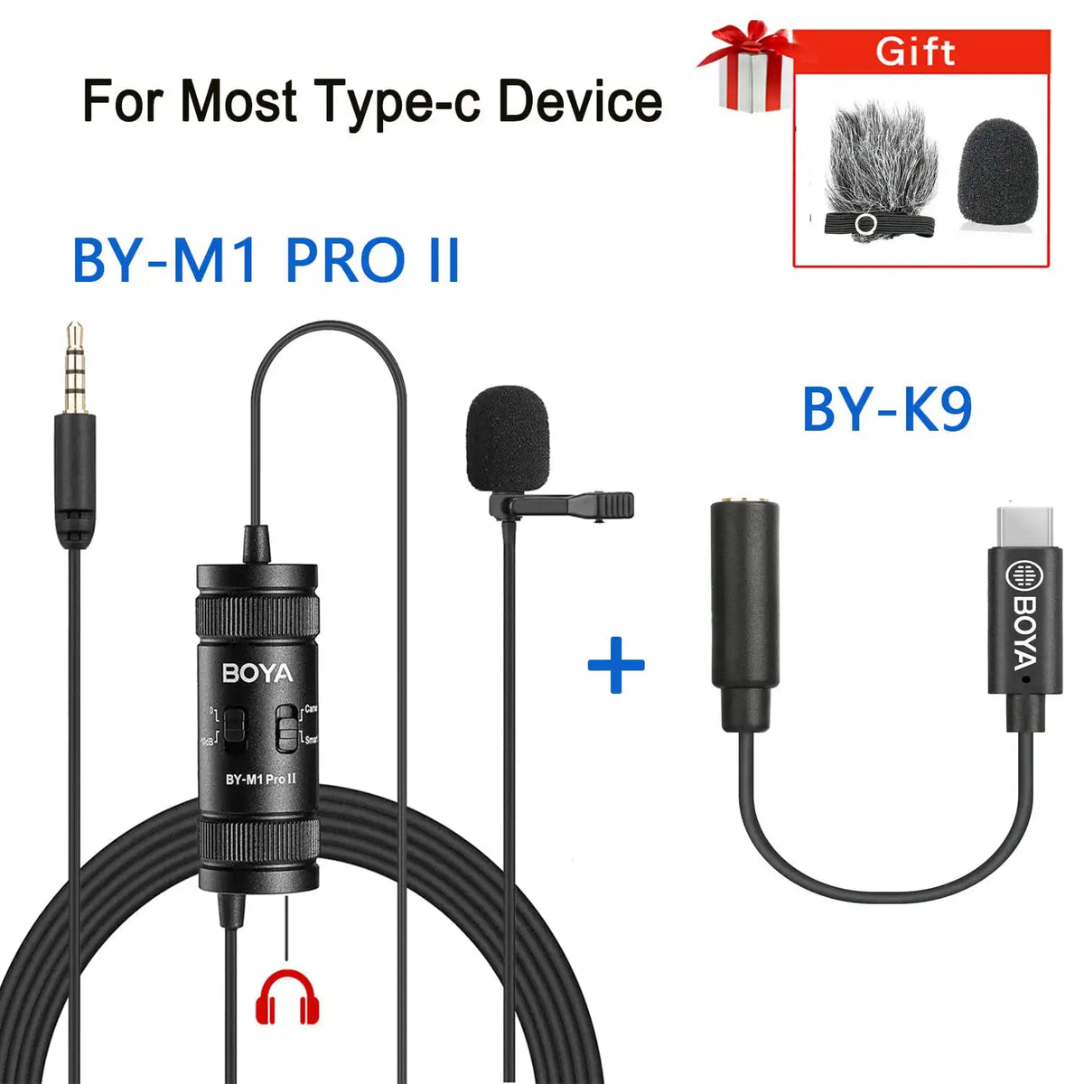 BOYA BY-M1 PRO Lavalier Microphone – Portable Omnidirectional Condenser Mic with 6m Cable for Canon, Nikon, Sony, iPhone 13, Huawei, and More - ZAMAR AUDIO SOLUTIONS