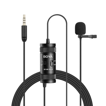 BOYA BY-M1 PRO Lavalier Microphone – Portable Omnidirectional Condenser Mic with 6m Cable for Canon, Nikon, Sony, iPhone 13, Huawei, and More - ZAMAR AUDIO SOLUTIONS