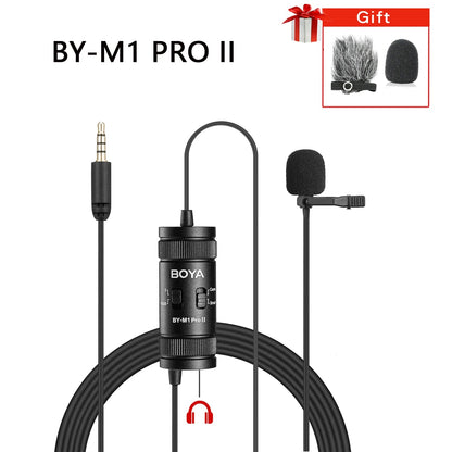 BOYA BY-M1 PRO Lavalier Microphone – Portable Omnidirectional Condenser Mic with 6m Cable for Canon, Nikon, Sony, iPhone 13, Huawei, and More - ZAMAR AUDIO SOLUTIONS