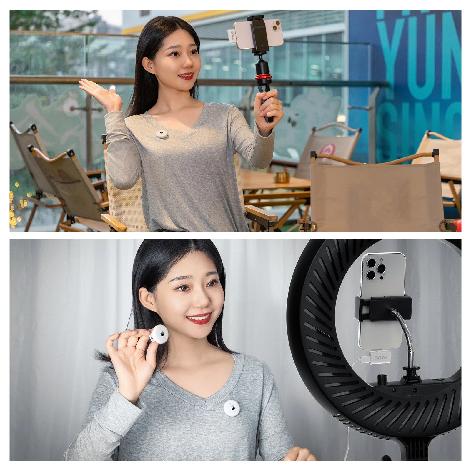 BOYA Wireless Mini Microphone – 48kHz/16bit Audio, Noise Reduction, 50m Range, and 15H Battery Life - ZAMAR AUDIO SOLUTIONS