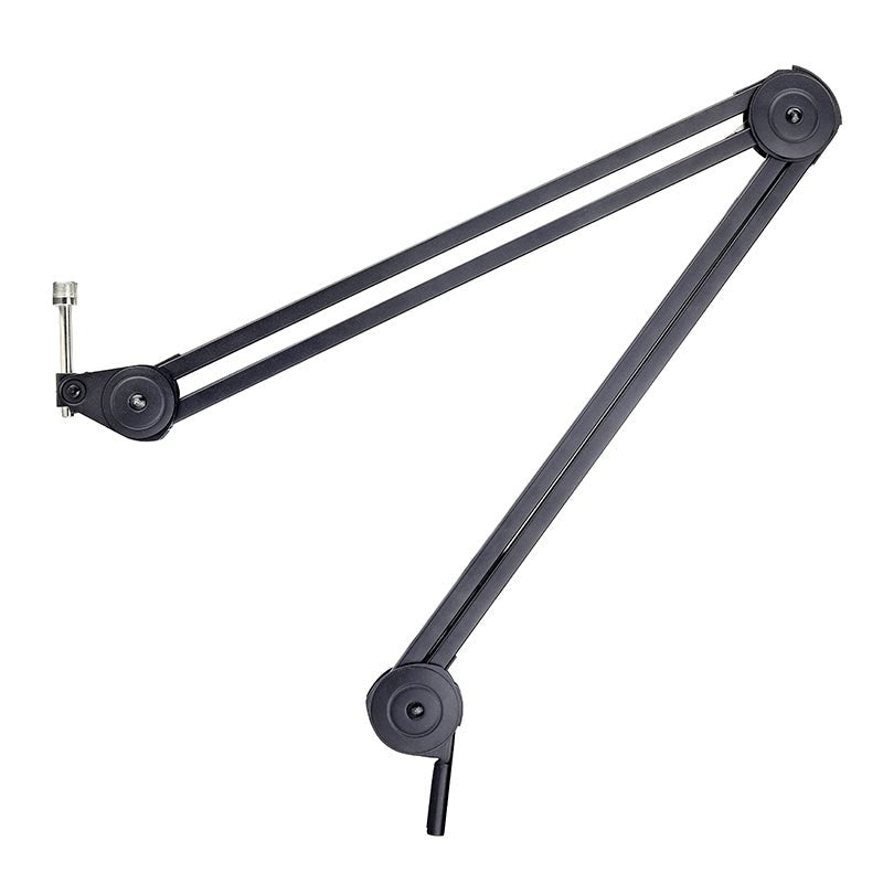 Boyong BY38 microphone arm Kenya desk clamp close-up showing table-edge mounting mechanism