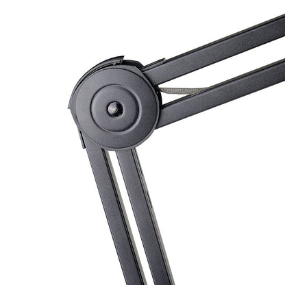 Boyong BY38 microphone arm Kenya desk clamp close-up showing table-edge mounting mechanism
