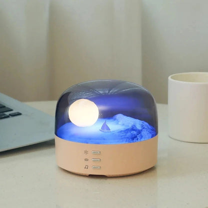 C38 New Moon Wireless Bluetooth Speaker – Atmosphere LED Night Light, Bedroom Decoration, Stereo Sound, Portable - ZAMAR AUDIO SOLUTIONS