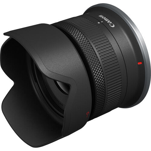 Canon EOS R100 Camera Kenya front-facing Canon 18-45mm lens with focal length markings visible