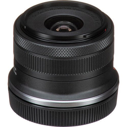 Canon EOS R100 Camera Kenya Canon 18-45mm lens front view with a plain black barrel and silver ring