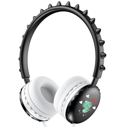 centechia Dinosaur Wired Headsets – Adjustable 3.5mm Children's Headband Headphones with Lightweight Bass, Active Noise-Cancellation & Cute Design - ZAMAR AUDIO SOLUTIONS